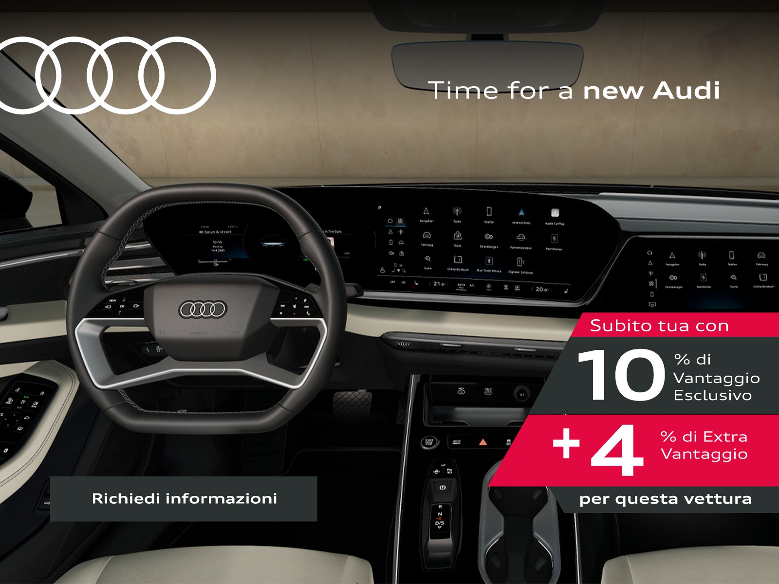 Audi A6 2.0 tdi mhev + s line edition 204cv s-tronic