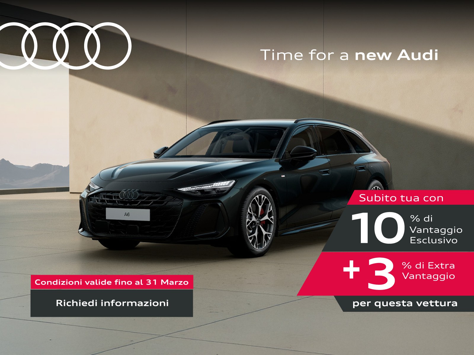 Audi A6 avant 2.0 tdi mhev + s line edition quattro 204cv s-tronic