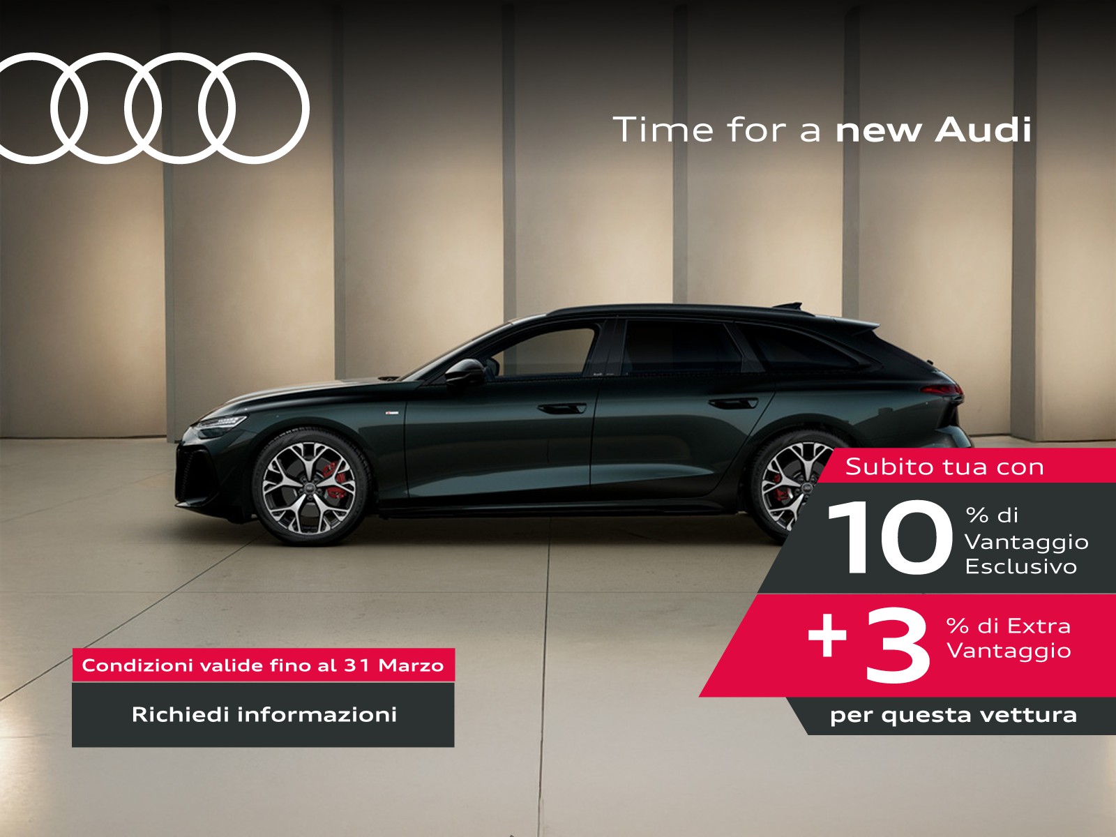 Audi A6 avant 2.0 tdi mhev + s line edition quattro 204cv s-tronic