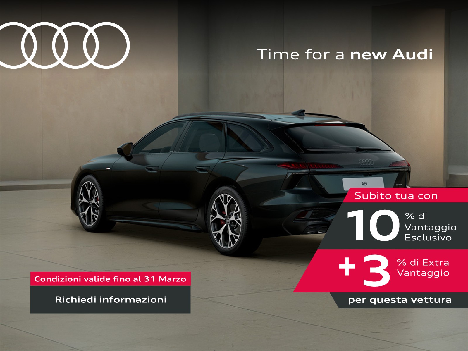 Audi A6 avant 2.0 tdi mhev + s line edition quattro 204cv s-tronic