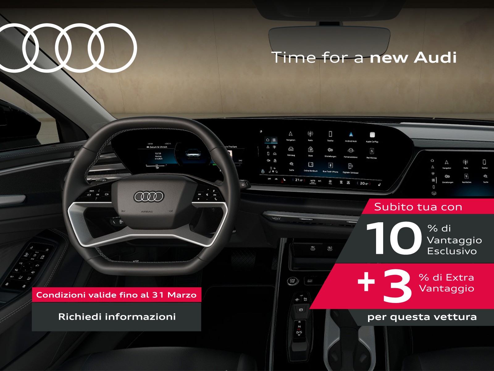 Audi A6 avant 2.0 tdi mhev + s line edition quattro 204cv s-tronic