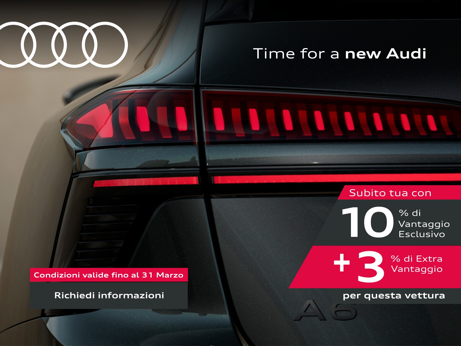 Audi A6 avant 2.0 tdi mhev + s line edition quattro 204cv s-tronic