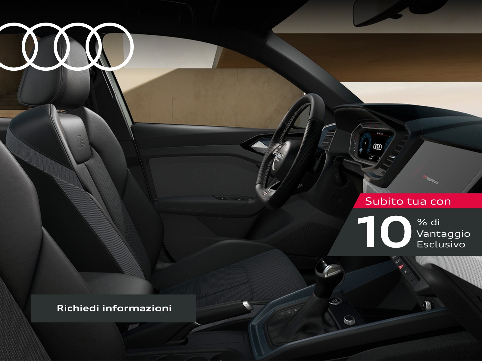 Audi A1 sportback 30 1.0 tfsi identity black 116cv s-tronic