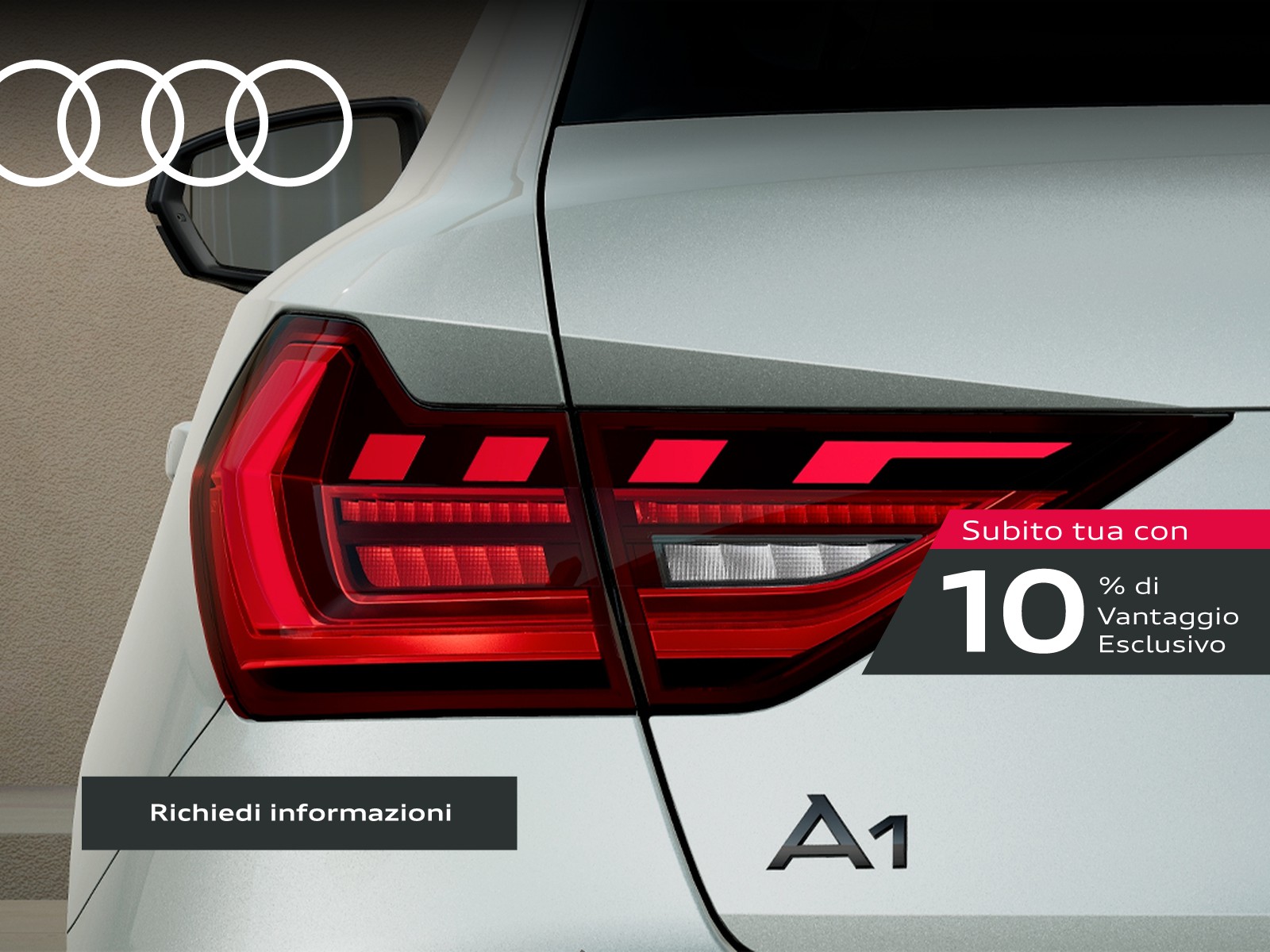 Audi A1 sportback 30 1.0 tfsi identity black 116cv s-tronic