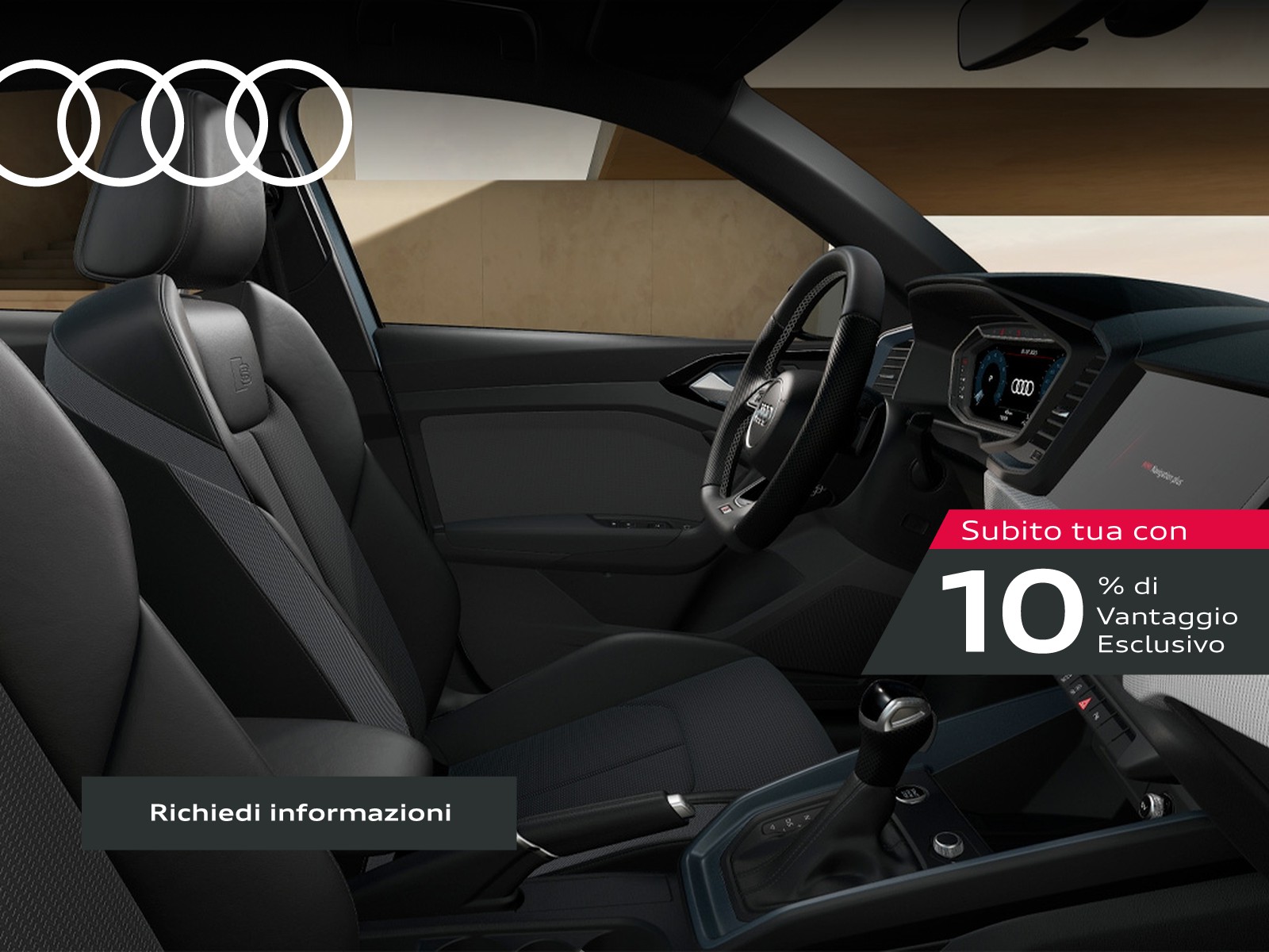 Audi A1 sportback 30 1.0 tfsi identity black 116cv s-tronic