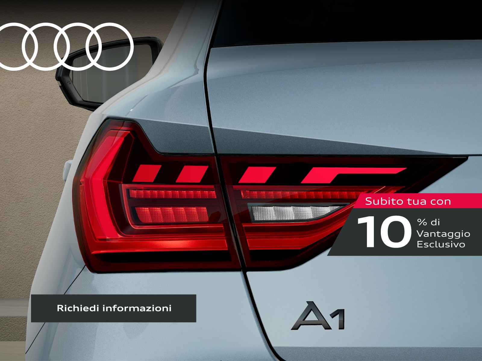 Audi A1 sportback 30 1.0 tfsi identity black 116cv s-tronic