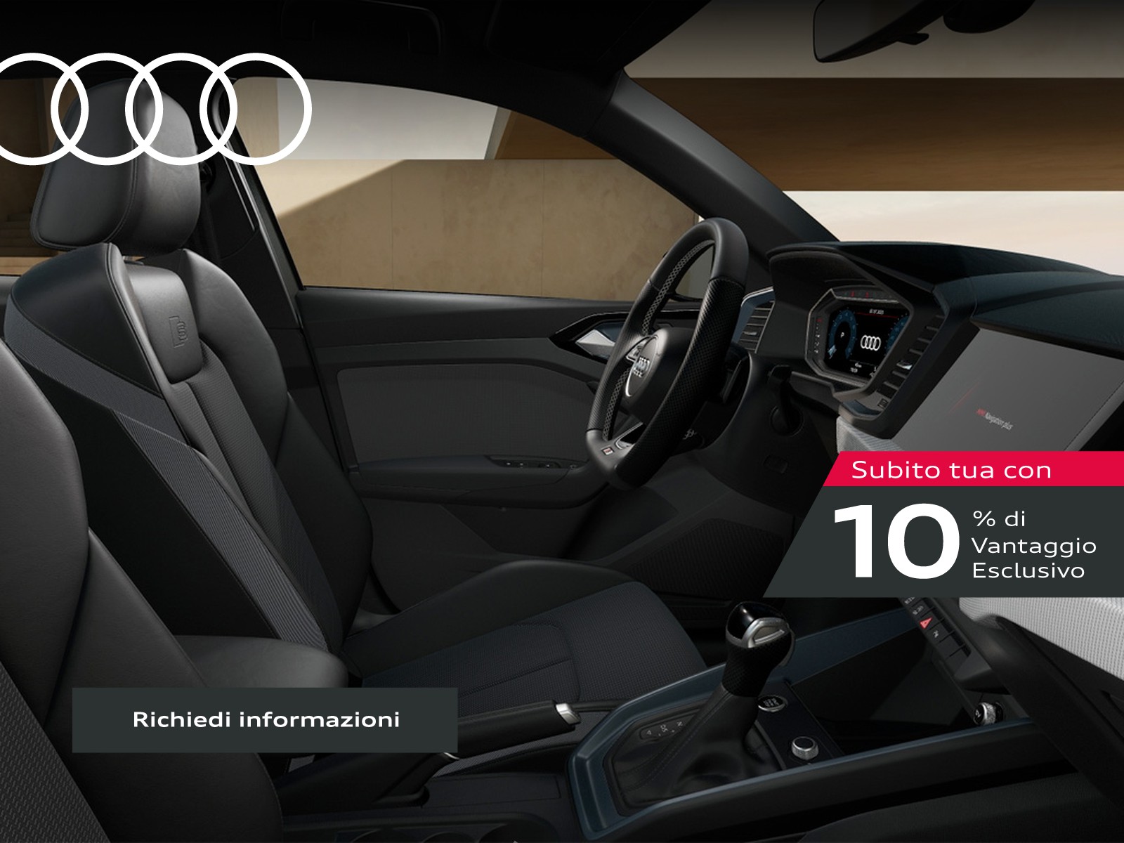 Audi A1 sportback 30 1.0 tfsi identity black 116cv s-tronic