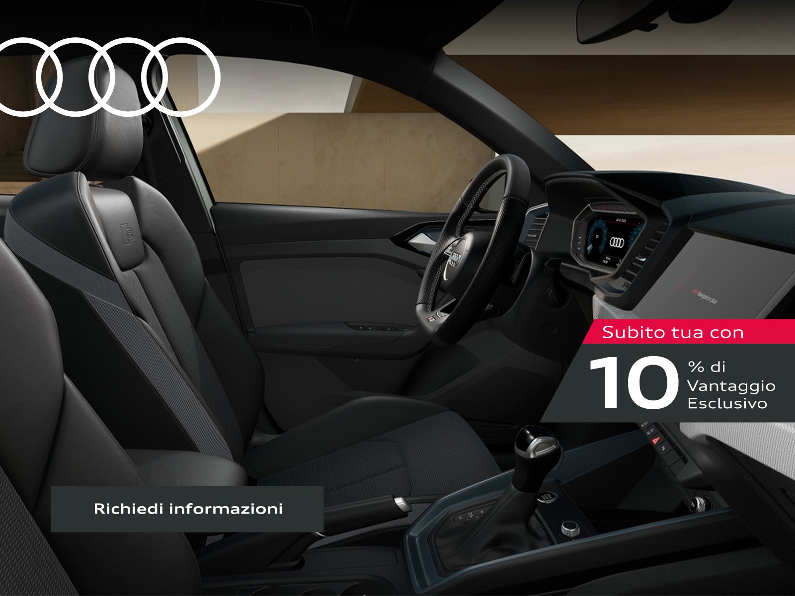 Audi A1 sportback 30 1.0 tfsi identity black 116cv s-tronic