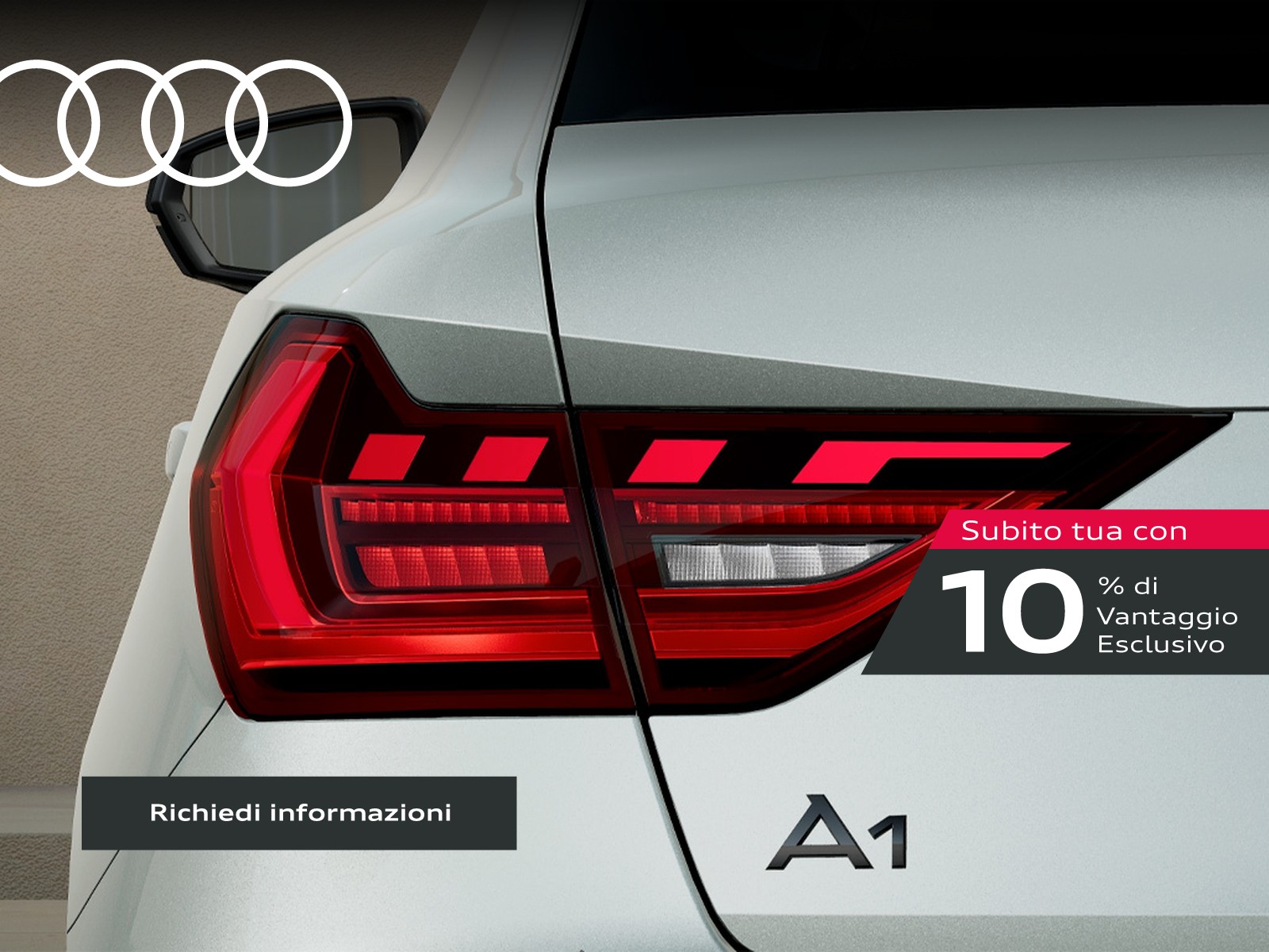 Audi A1 sportback 30 1.0 tfsi identity black 116cv s-tronic