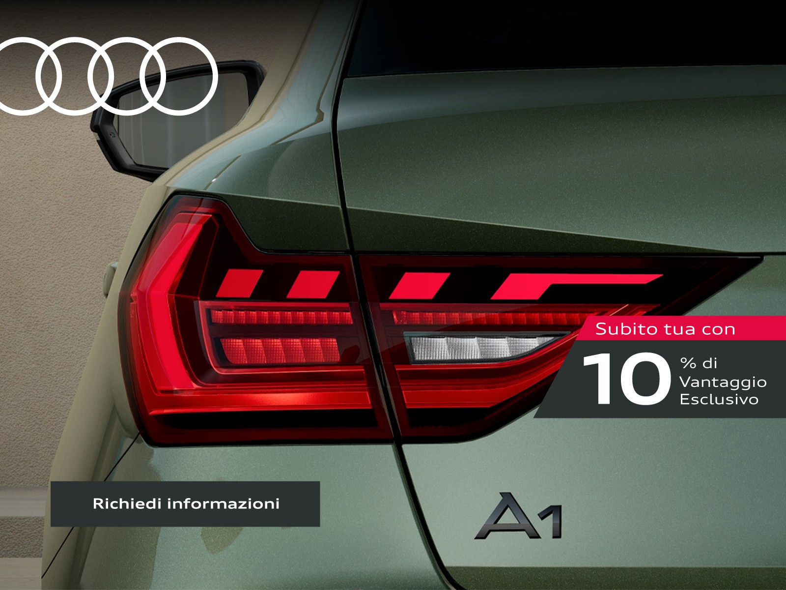 Audi A1 sportback 30 1.0 tfsi identity black 116cv s-tronic