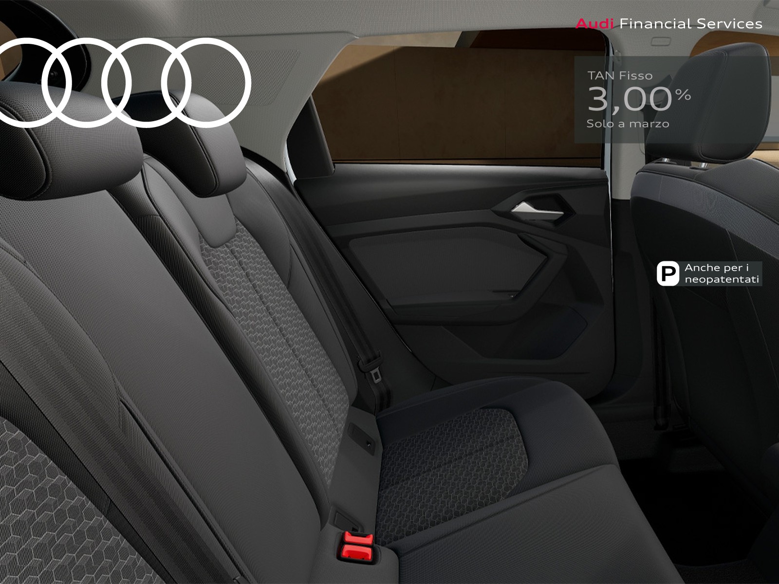 Audi A1 sportback 30 1.0 tfsi identity black 116cv s-tronic