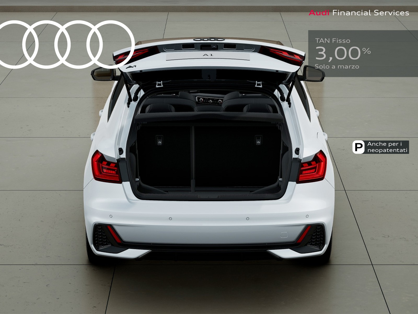 Audi A1 sportback 30 1.0 tfsi identity black 116cv s-tronic