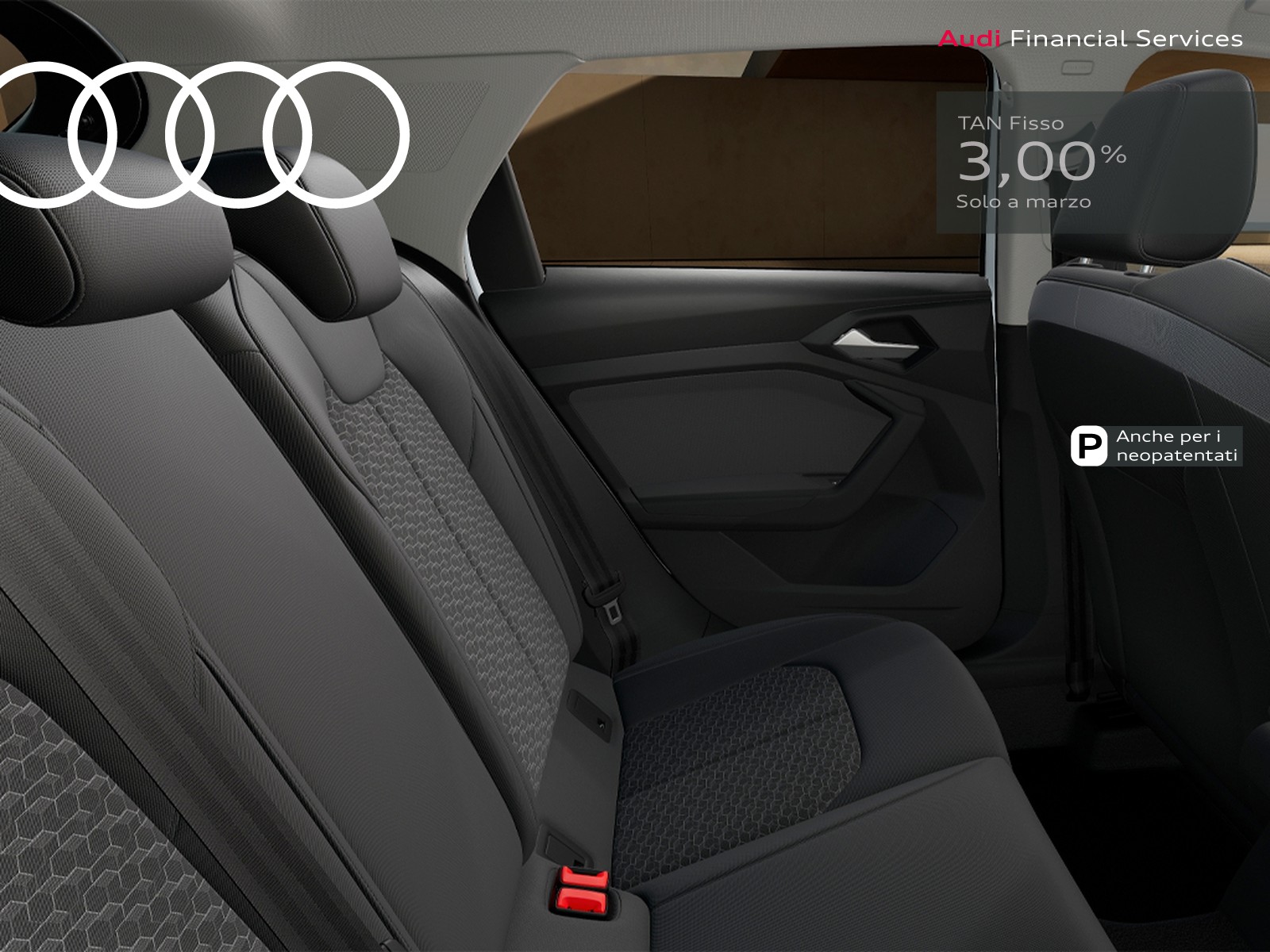 Audi A1 sportback 30 1.0 tfsi identity black 116cv s-tronic