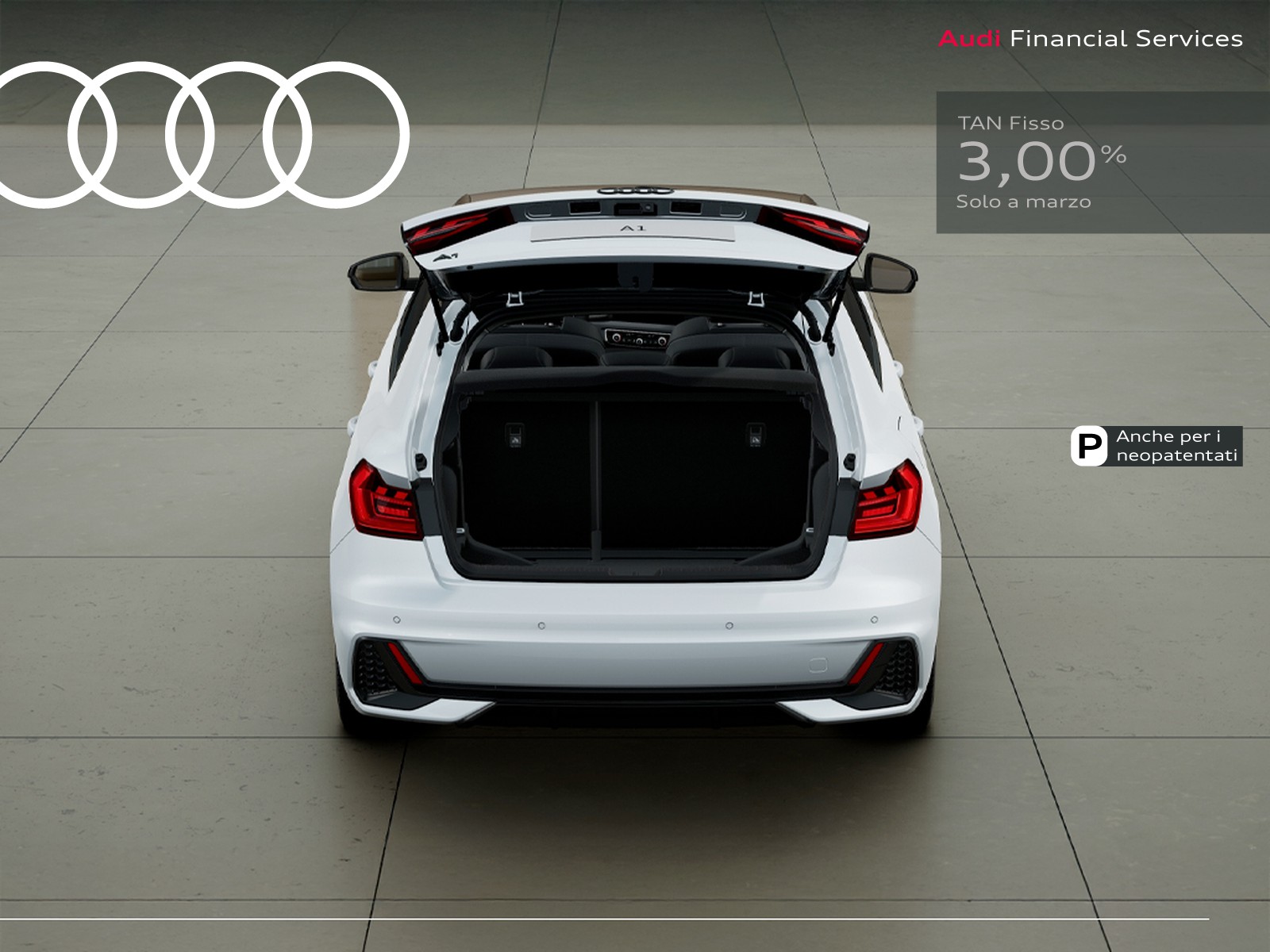 Audi A1 sportback 30 1.0 tfsi identity black 116cv s-tronic