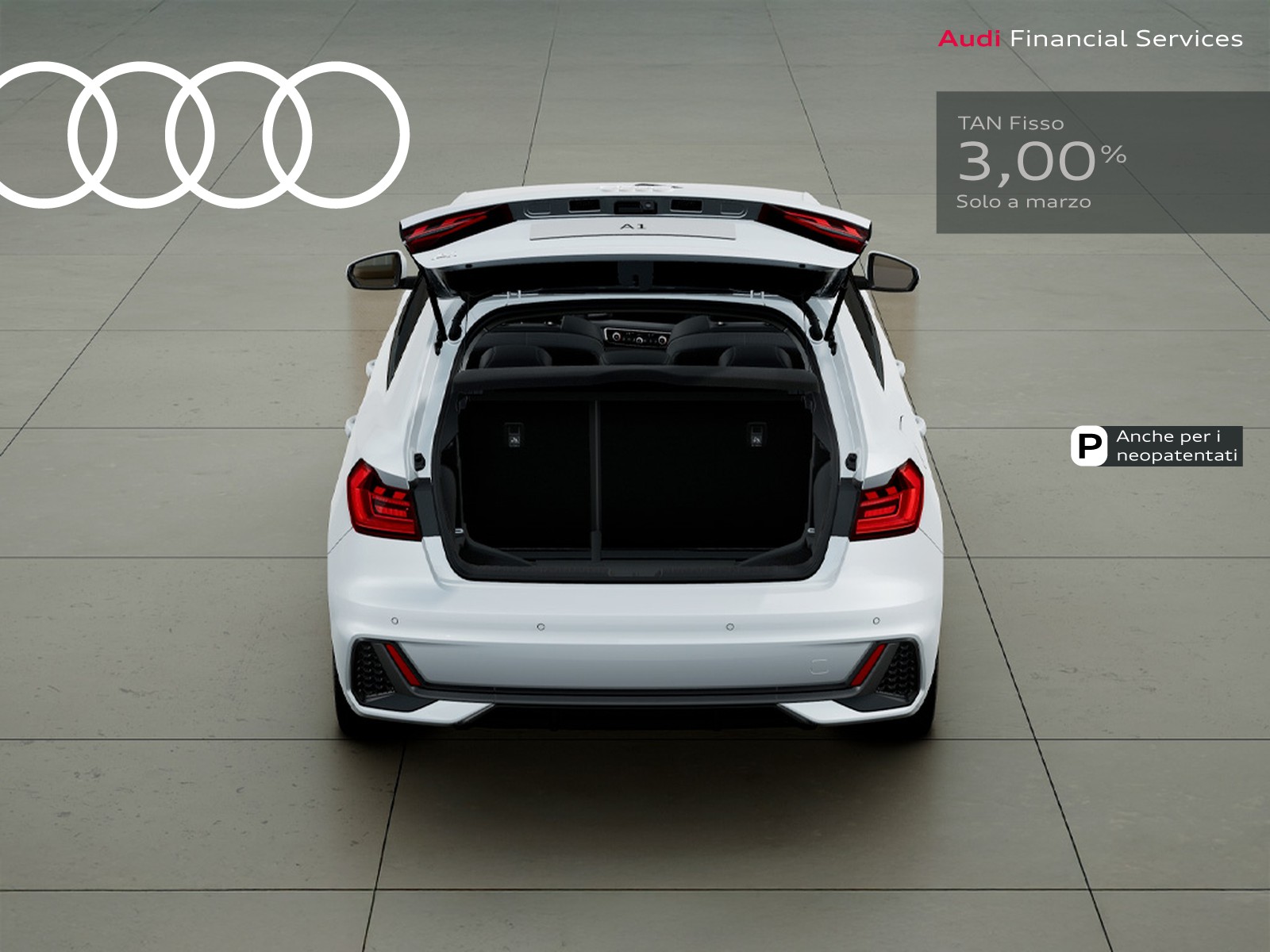 Audi A1 sportback 30 1.0 tfsi identity black 116cv s-tronic