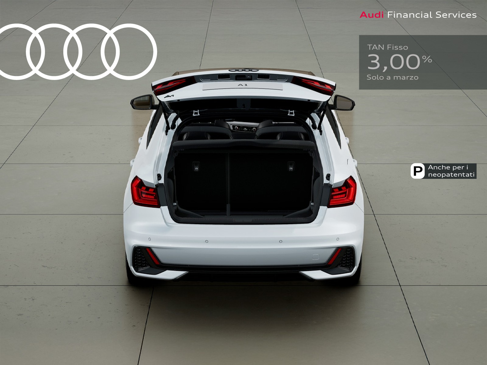 Audi A1 sportback 30 1.0 tfsi identity black 116cv s-tronic