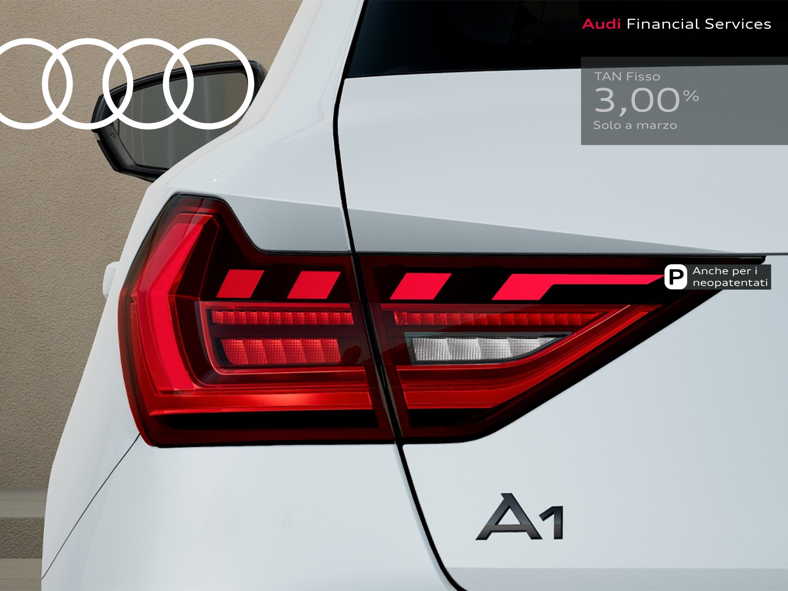 Audi A1 sportback 30 1.0 tfsi identity black 116cv s-tronic