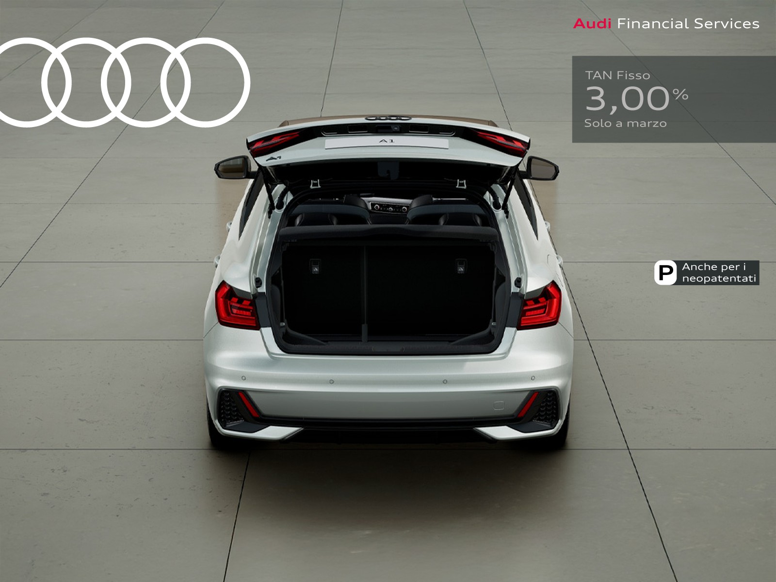 Audi A1 sportback 30 1.0 tfsi identity black 116cv s-tronic