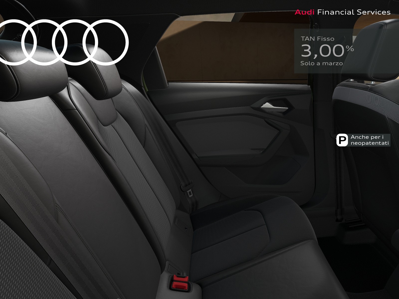 Audi A1 sportback 30 1.0 tfsi identity black 116cv s-tronic