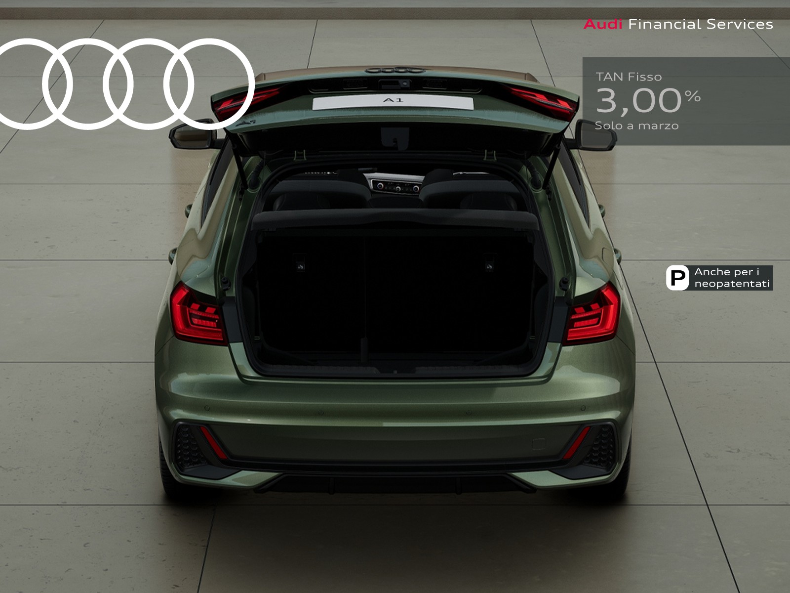 Audi A1 sportback 30 1.0 tfsi identity black 116cv s-tronic