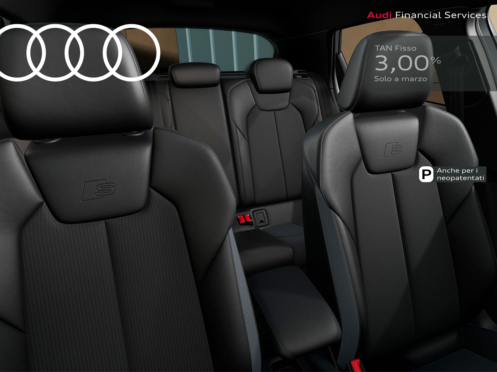 Audi A1 sportback 30 1.0 tfsi identity black 116cv s-tronic