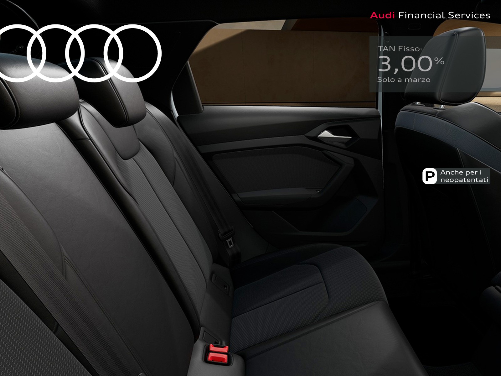 Audi A1 sportback 30 1.0 tfsi identity black 116cv s-tronic