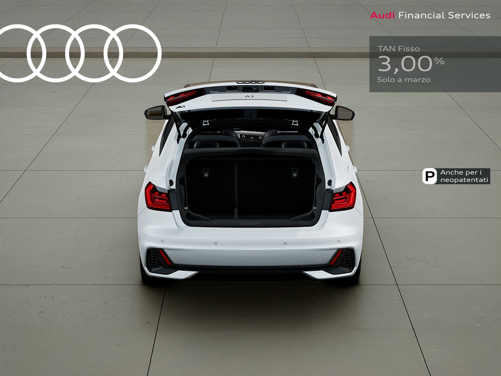 Audi A1 sportback 30 1.0 tfsi identity black 116cv s-tronic