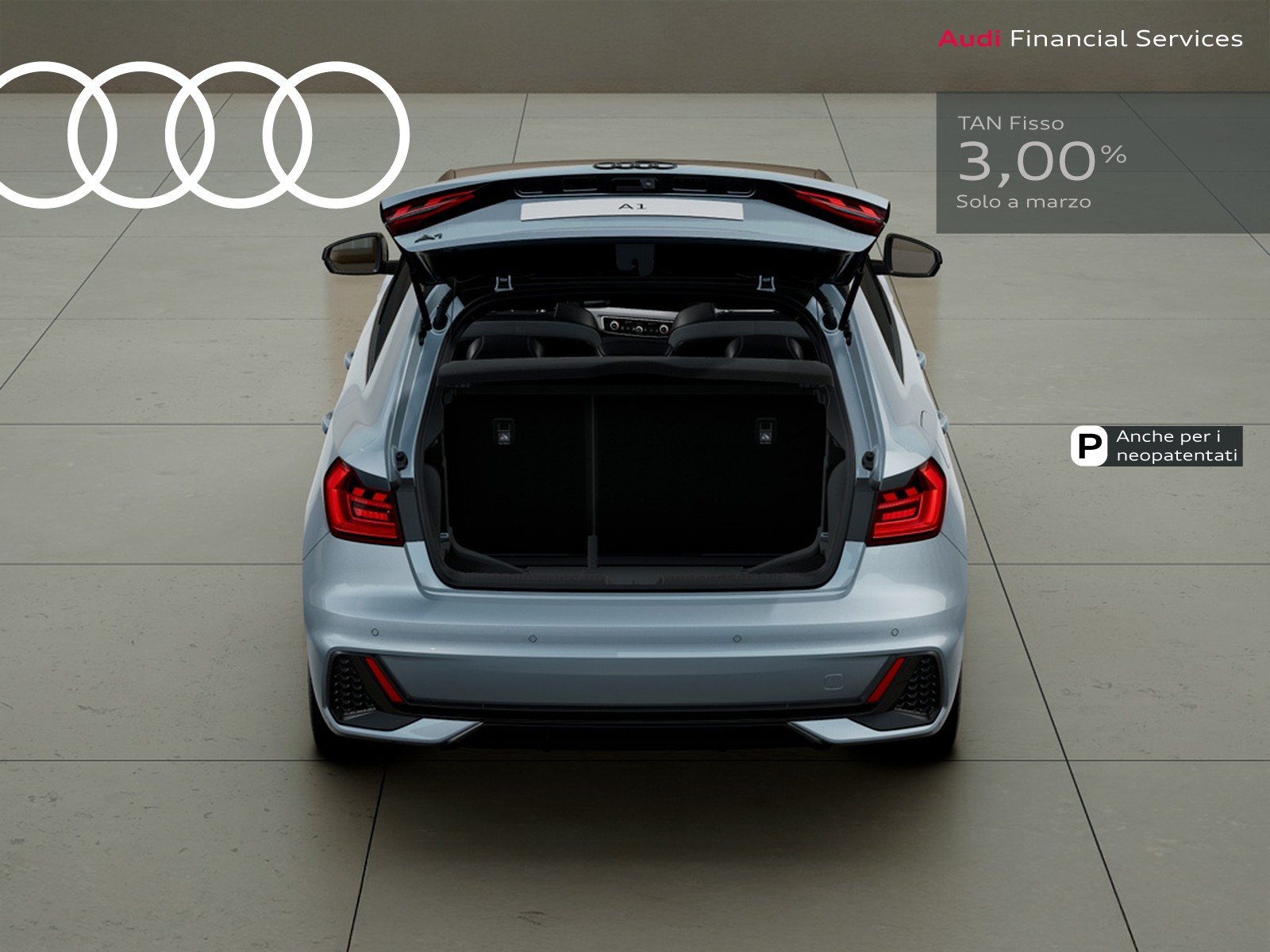 Audi A1 sportback 30 1.0 tfsi identity black 116cv s-tronic