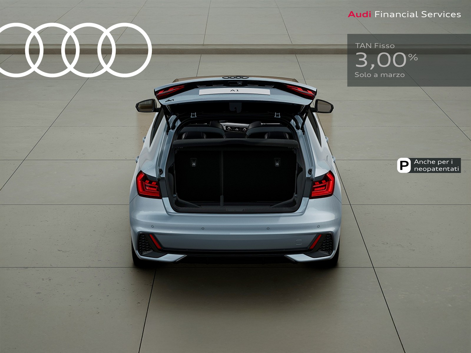 Audi A1 sportback 30 1.0 tfsi identity black 116cv s-tronic