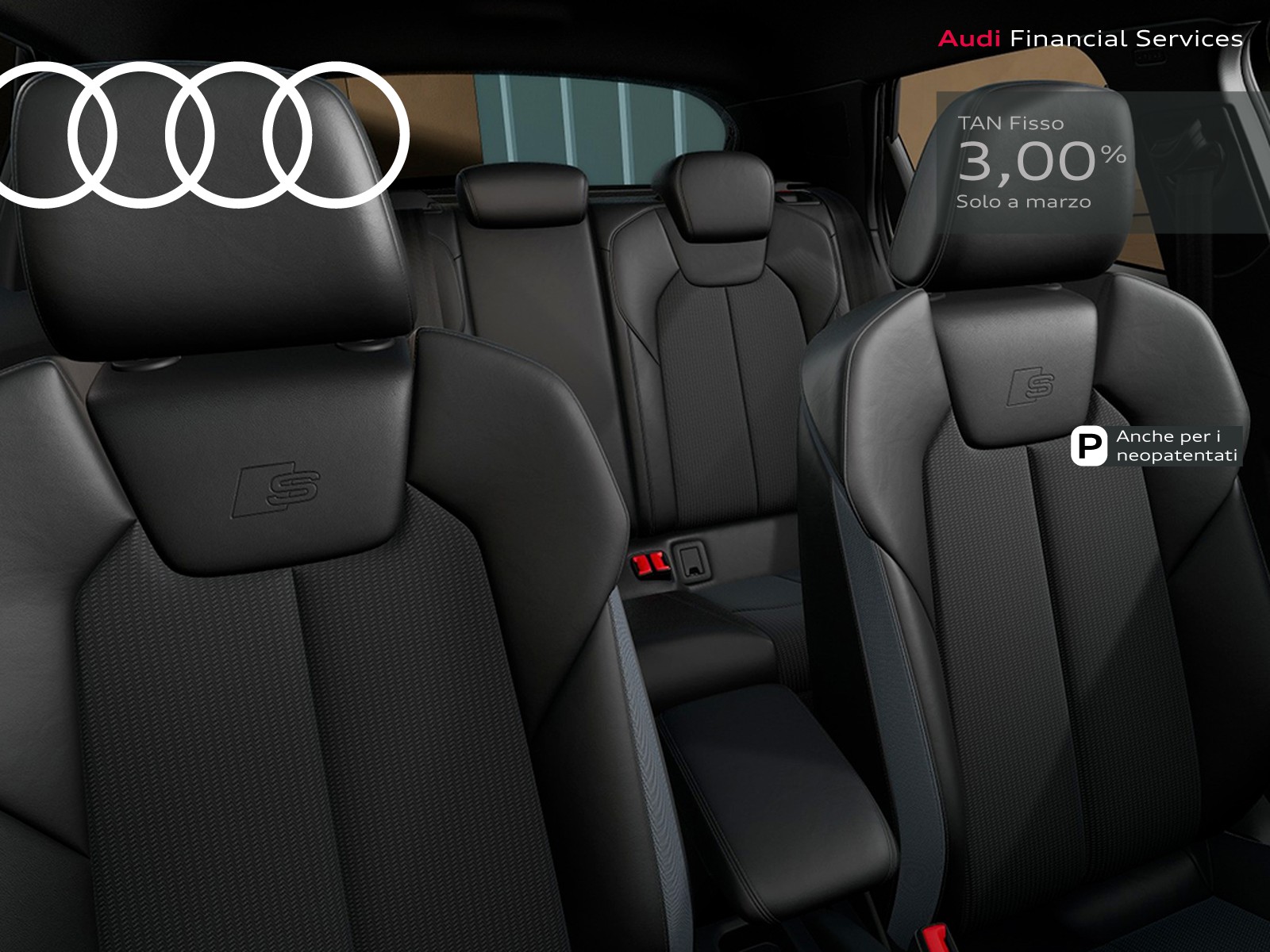 Audi A1 sportback 30 1.0 tfsi identity black 116cv s-tronic