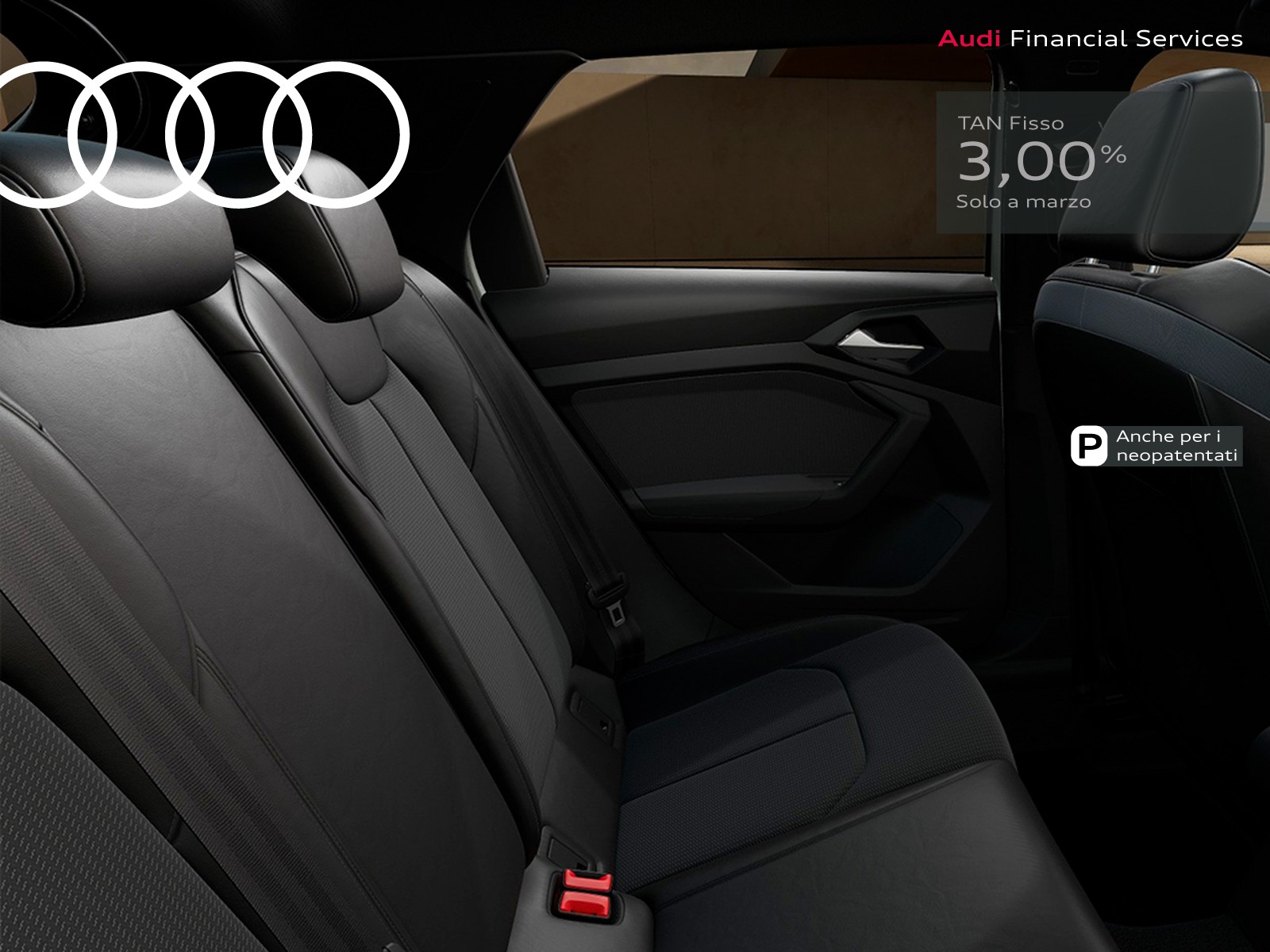 Audi A1 sportback 30 1.0 tfsi identity black 116cv s-tronic