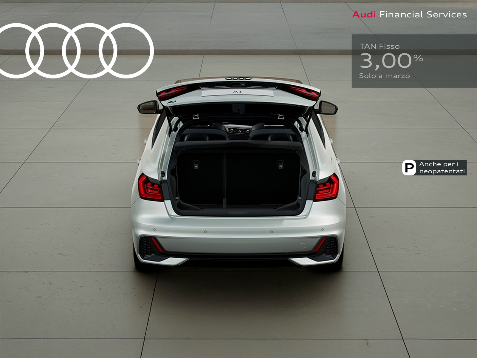 Audi A1 sportback 30 1.0 tfsi identity black 116cv s-tronic