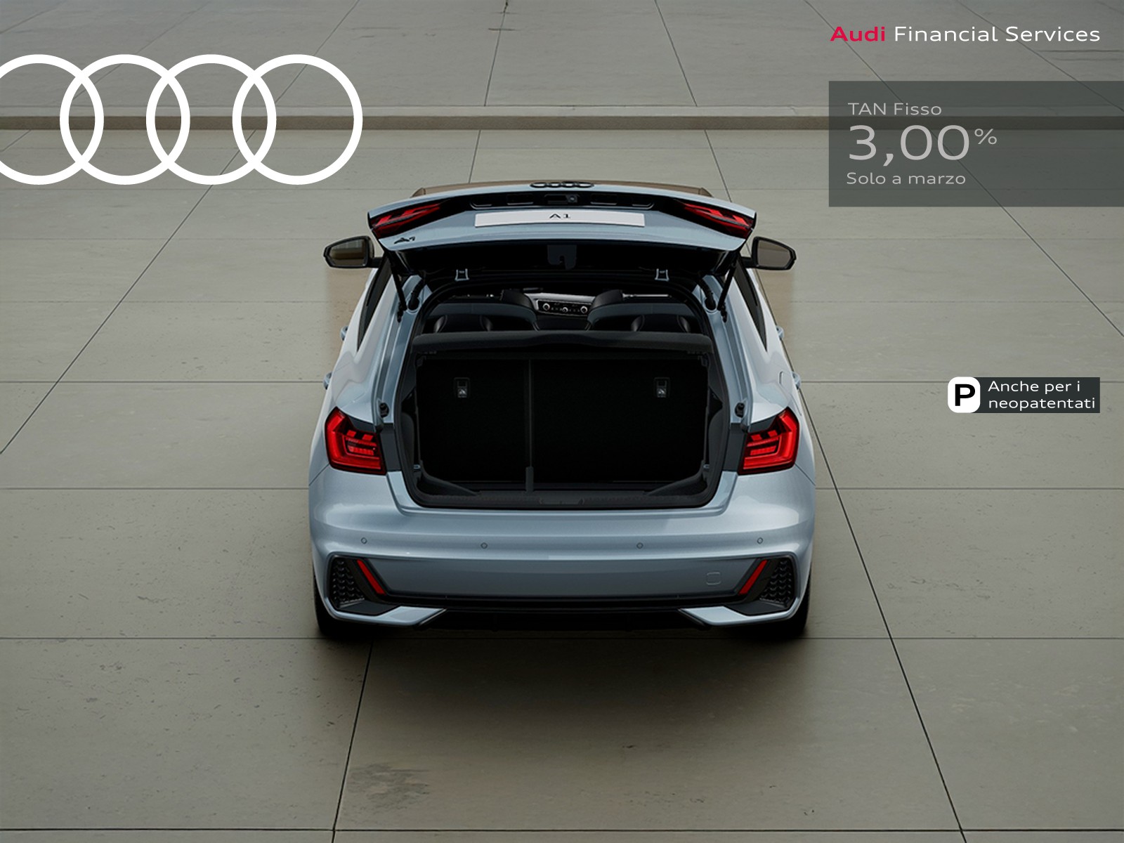 Audi A1 sportback 30 1.0 tfsi identity black 116cv s-tronic