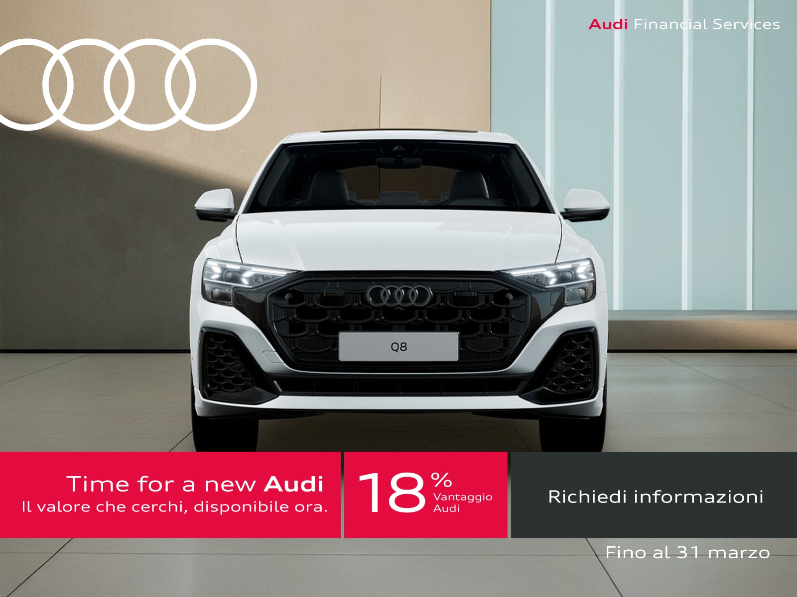 Audi Q8 3.0 tfsi e s line edition quattro 394cv tiptronic