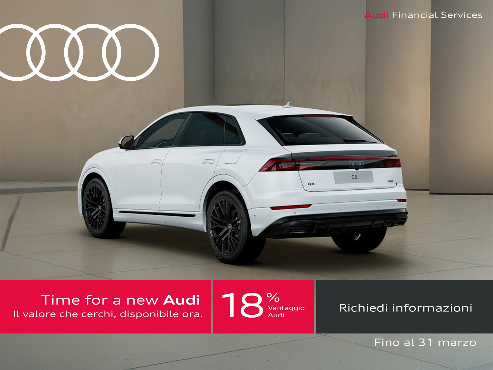 Audi Q8 3.0 tfsi e s line edition quattro 394cv tiptronic