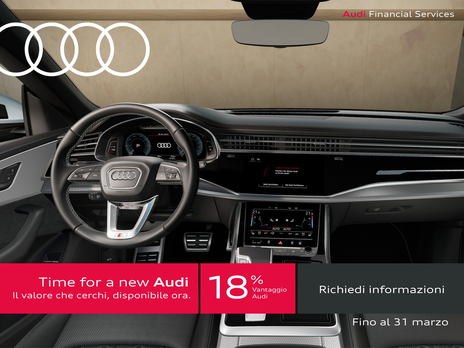 Audi Q8 3.0 tfsi e s line edition quattro 394cv tiptronic