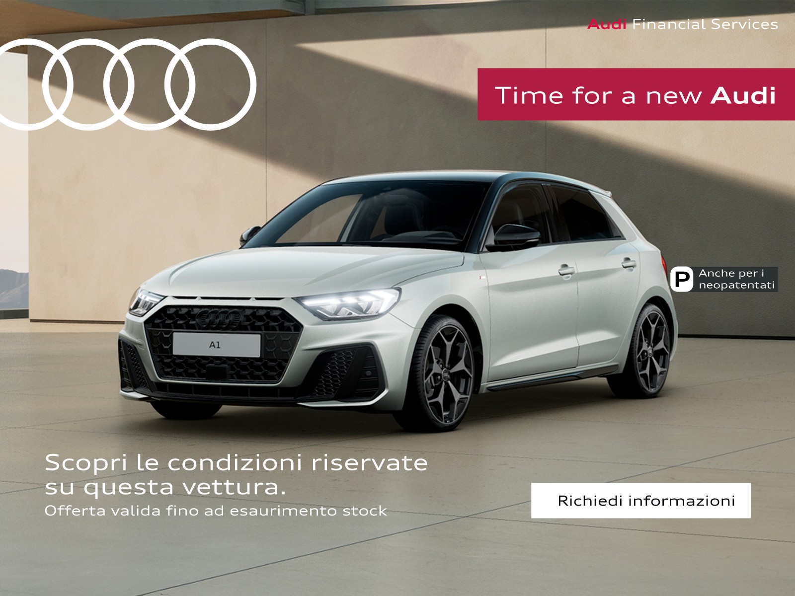 Audi A1 sportback 30 1.0 tfsi identity black 116cv s-tronic