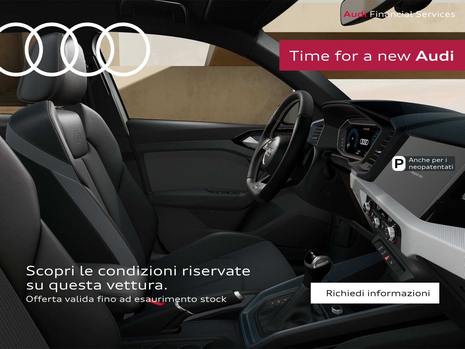 Audi A1 sportback 30 1.0 tfsi identity black 116cv s-tronic