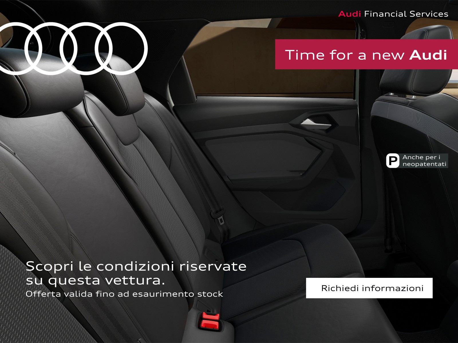 Audi A1 sportback 30 1.0 tfsi identity black 116cv s-tronic