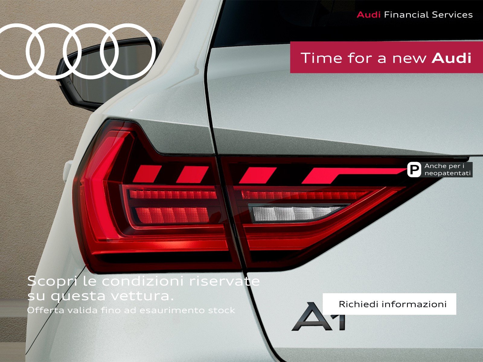 Audi A1 sportback 30 1.0 tfsi identity black 116cv s-tronic