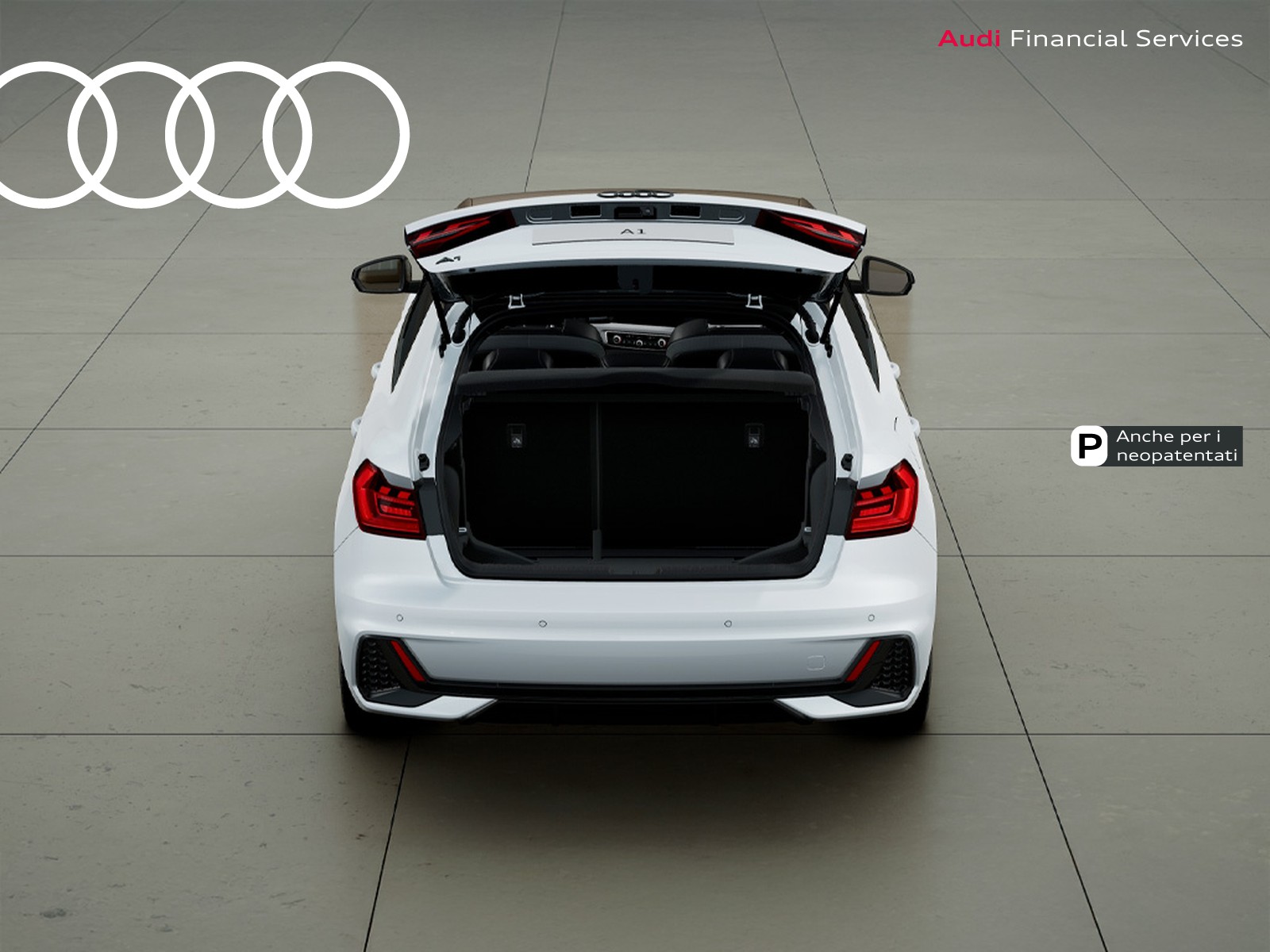 Audi A1 sportback 30 1.0 tfsi identity black 116cv s-tronic