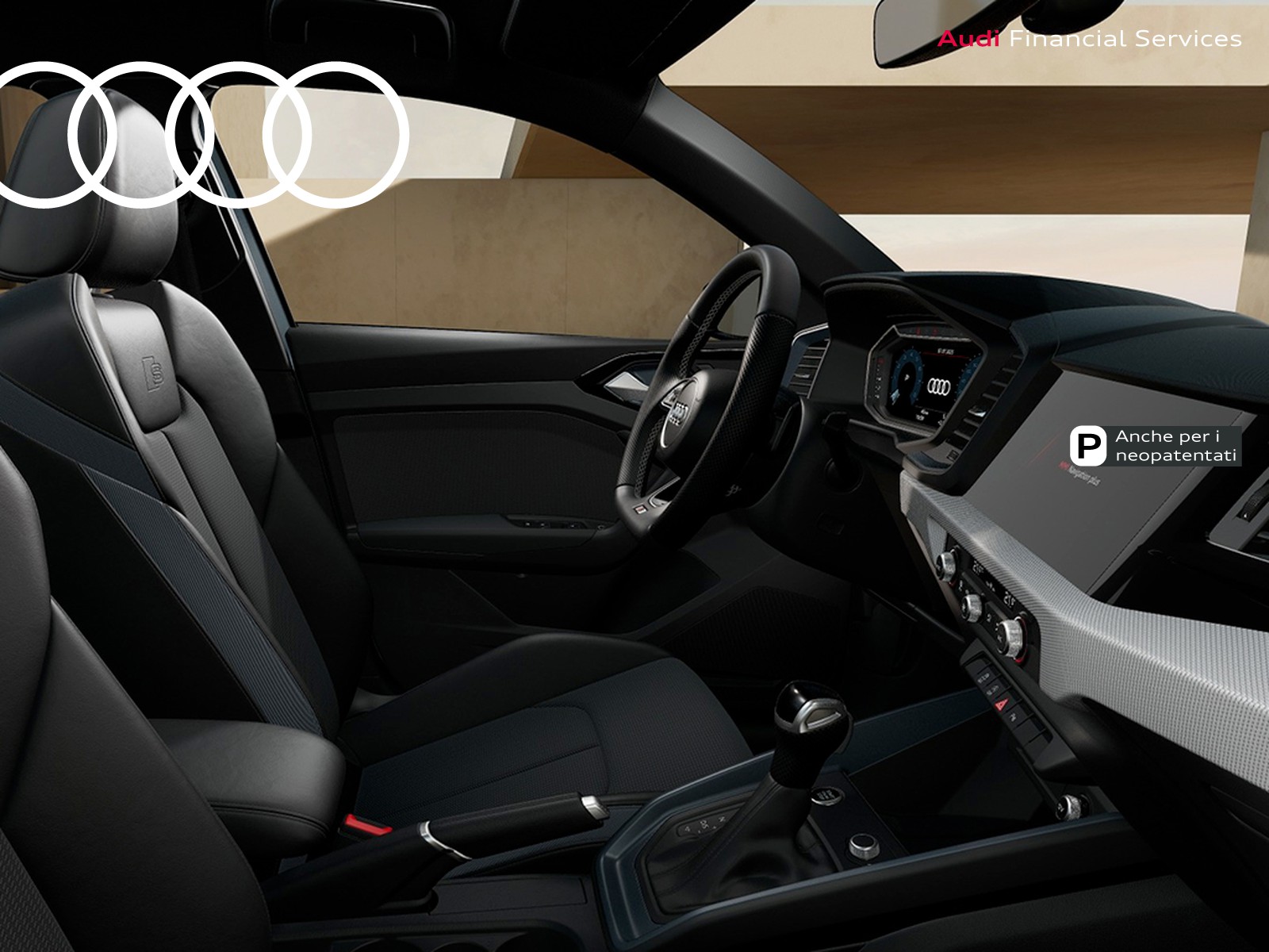 Audi A1 sportback 30 1.0 tfsi identity black 116cv s-tronic