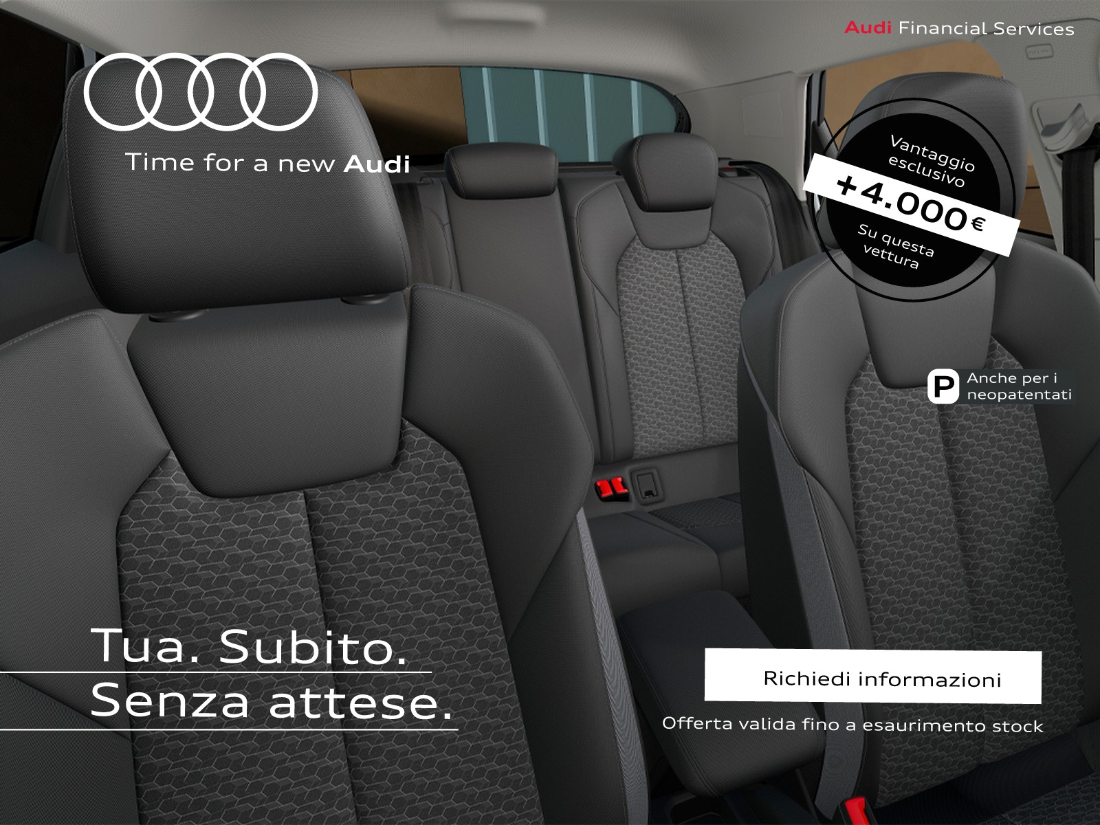 Audi A1 sportback 30 1.0 tfsi identity black 116cv s-tronic