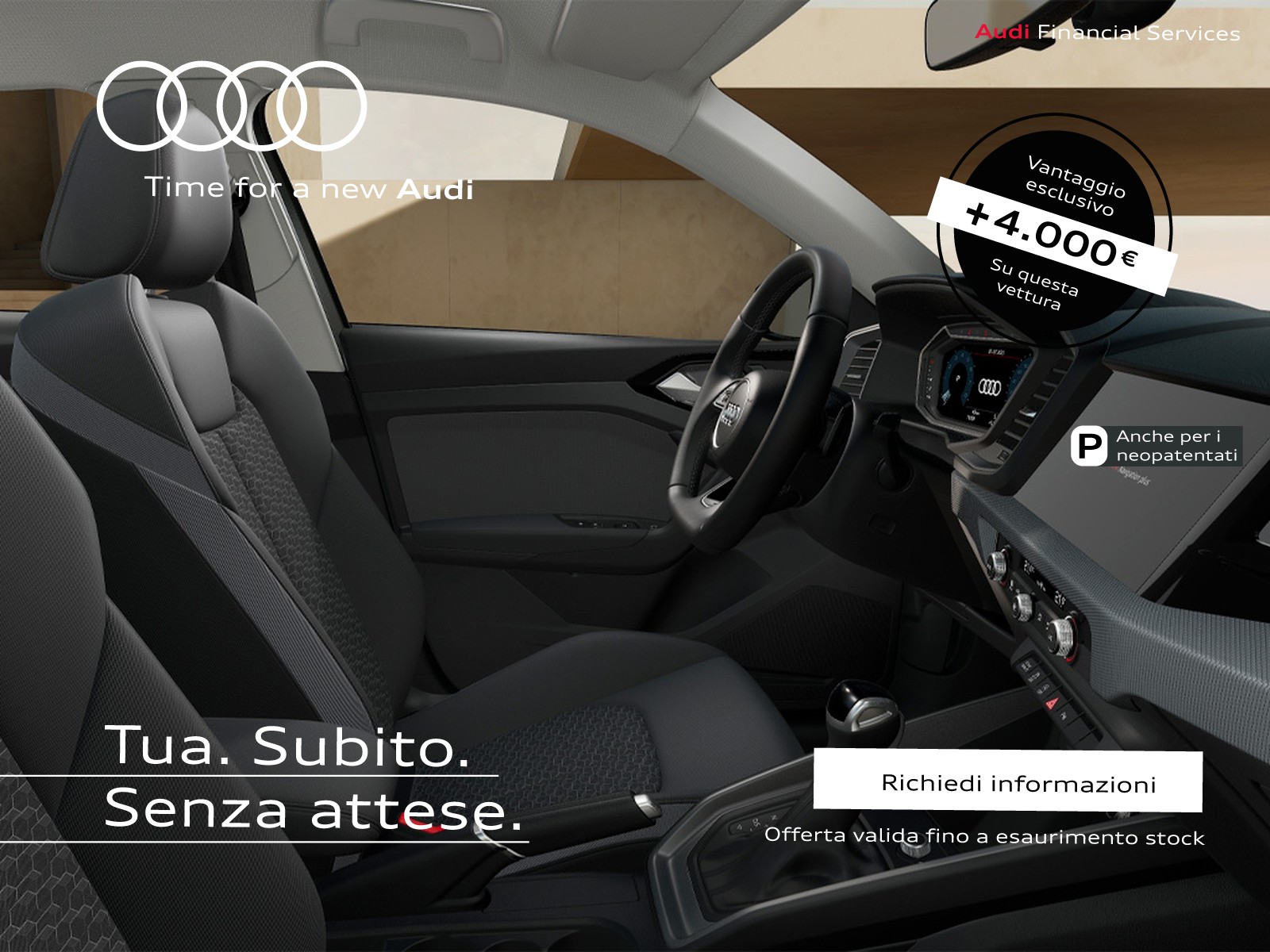 Audi A1 sportback 35 1.5 tfsi identity black s-tronic