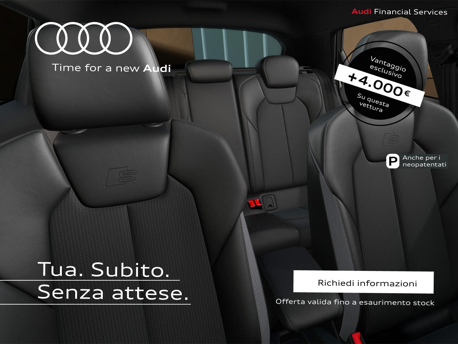 Audi A1 sportback 30 1.0 tfsi identity black 116cv s-tronic