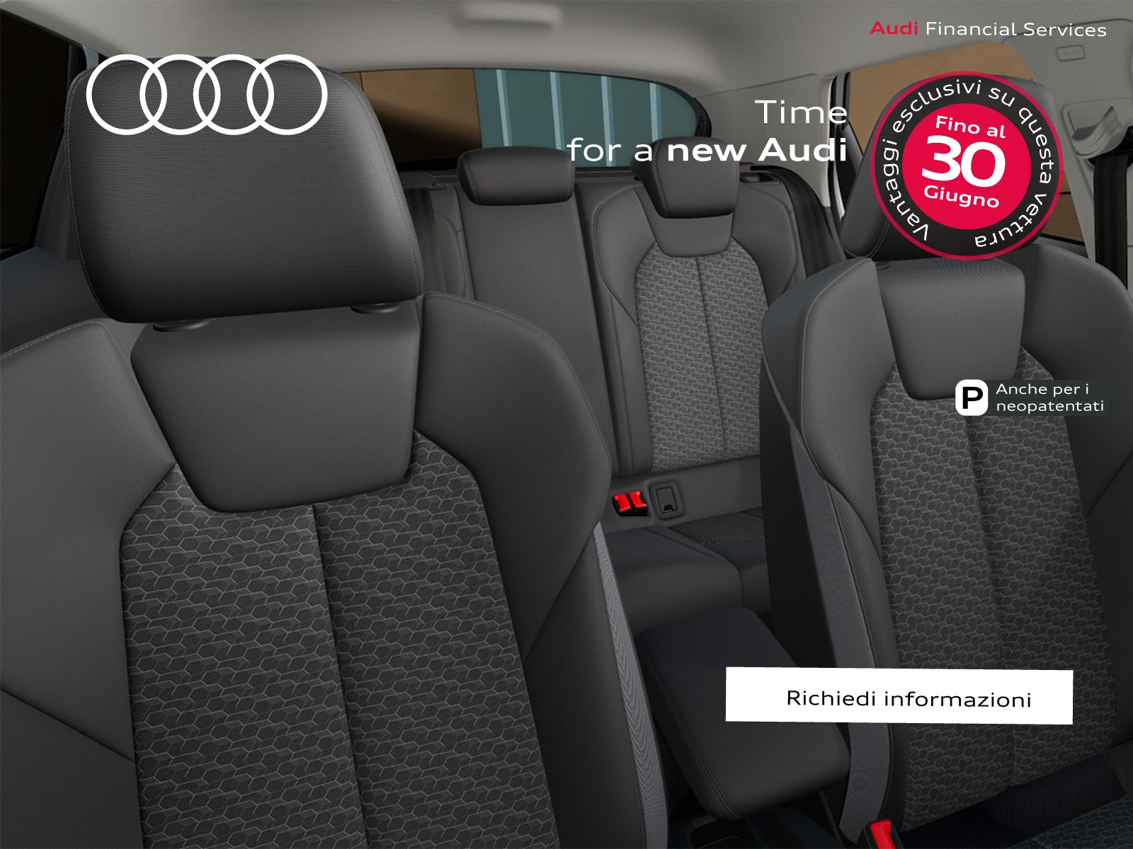 Audi A1 sportback 30 1.0 tfsi identity black 116cv s-tronic