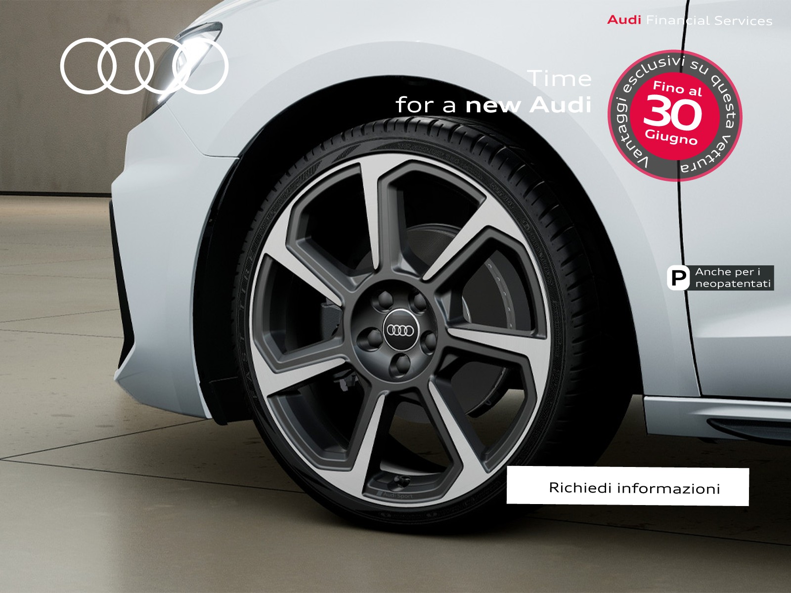 Audi A1 sportback 30 1.0 tfsi identity black 116cv s-tronic