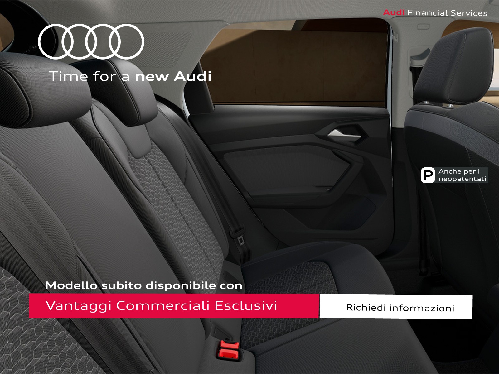 Audi A1 sportback 30 1.0 tfsi identity black 116cv s-tronic