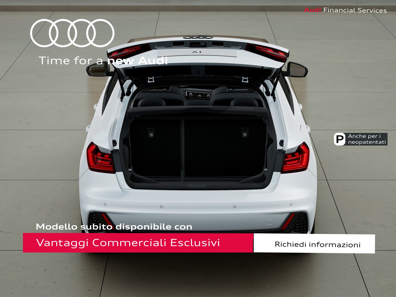 Audi A1 sportback 30 1.0 tfsi identity black 116cv s-tronic