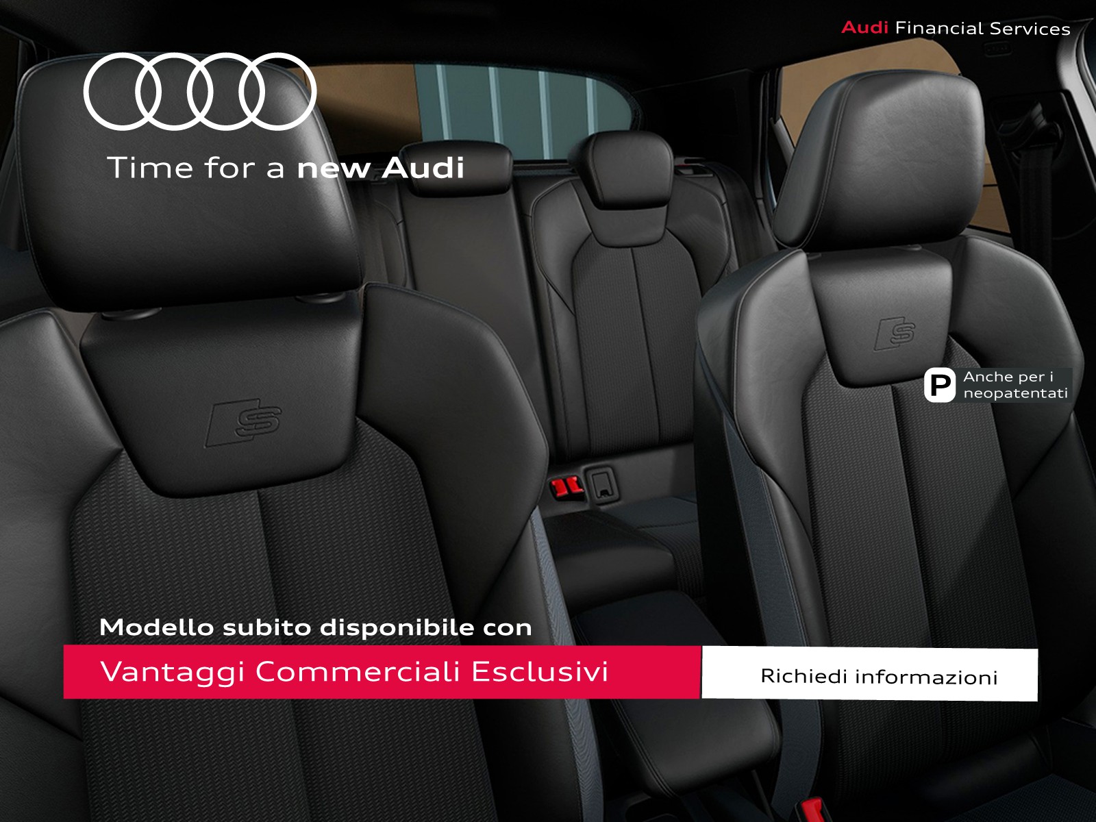 Audi A1 sportback 30 1.0 tfsi identity black 116cv s-tronic